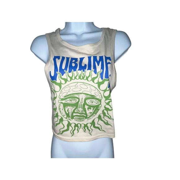NWT Sublime Cropped Tank Top – 100% Cotton (Size Large) - Picture 1 of 7